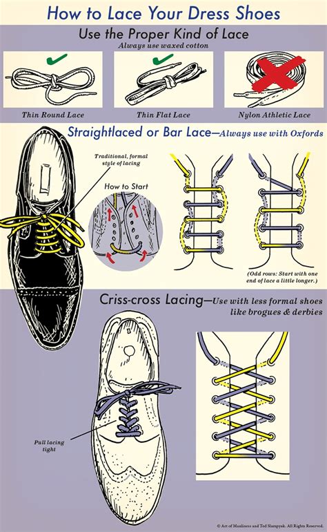 how to properly lace shoes.